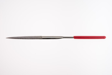small red Rasp files isolated