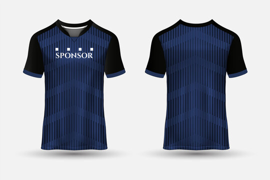 Tshirt Jersey Design Background For Sports Outdoor Front And Back View