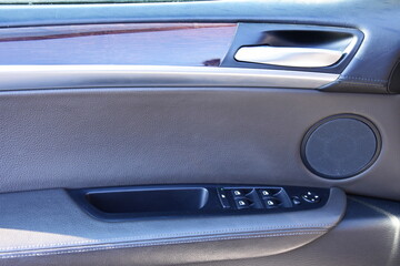 Car Interior - gray Armrest - Control panel