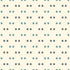 Seamless simple surface pattern with strokes. Broken horizontal hatched lines. Dashes motif. Repeated rectangle blocks