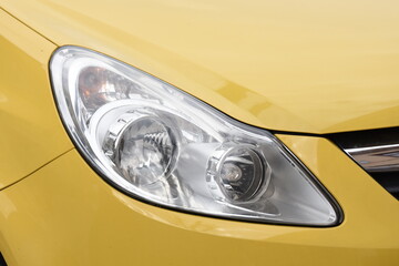 
Can Stock Photo
Bright shiny headlight. Bright shiny car headlight close-up. new clean led car light