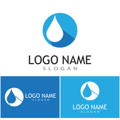 Water drop Logo Template vector illustration design