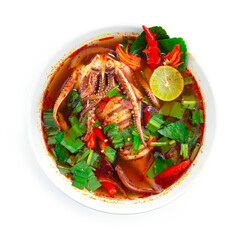 Spicy Tomyum Squids Soup