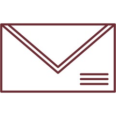 Envelop vector mail icon email letter symbol