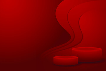 modern abstract product background with podium