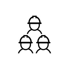 Team of design engineers icon. Vector illustration EPS 10