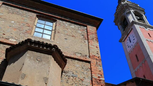 vecchia chiesa di arona in italia, old church of arona in italy 