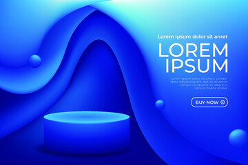 modern abstract product background with podium