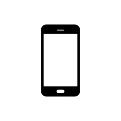 Smartphone mobile symbol icon. Blank screen. Vector illustration. EPS 10