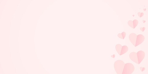 Fototapeta na wymiar Valentine's day pink background with hearts. Vector EPS 10