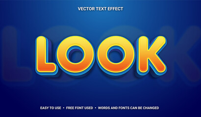 Look Editable Vector Text Effect.