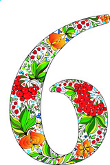 floral number six pattern ukraine