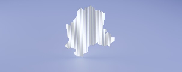 new delhi map 3d illustration 3d render image