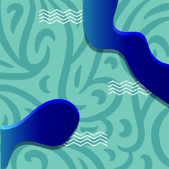 Fototapeta na wymiar Abstract background with swirls and curves waves arabic ornament