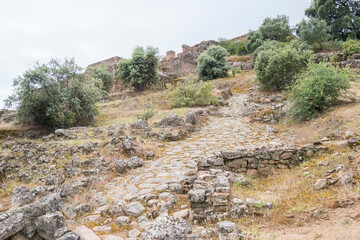 Fototapeta na wymiar Roman archaeological site of Munigua in Seville (Spain)