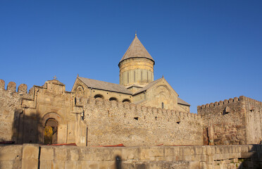 Fototapeta na wymiar Svetitskhoveli Cathedral in Mtskheta, Georgia 