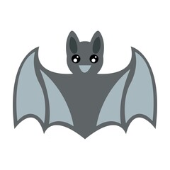Bat icon vector emoji isolated on white background