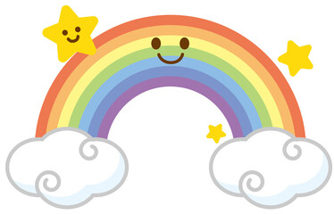 虹と雲と星のキャラクター