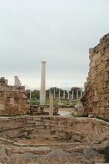 Fototapeta na wymiar Salamis Ancient City Ruins, Famagusta Cyprus