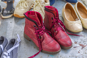 Women Red Boots