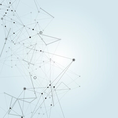 Network pattern technology and biology and chemistry design. Social evolution illustration. Molecule and communication connect background