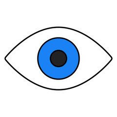 An icon design of eye