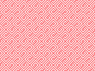 Abstract geometric pattern. A seamless vector background. White and pink ornament. Graphic modern pattern. Simple lattice graphic design