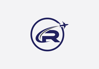 Aviation and airlines logo, Tour and travel agency symbol design with letter and alphabets