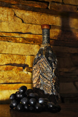 Old bottle of wine