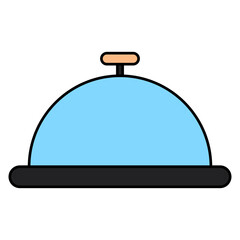 Fototapeta premium Trendy design icon of cloche