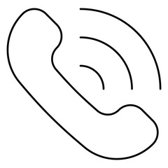 Trendy vector design of incoming call