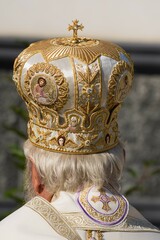  Mitra Bishop , hierarchical,patriarch mitra, in Romania