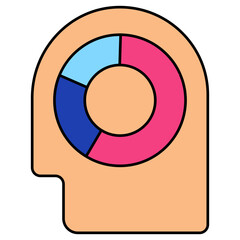 Perfect design icon of data analyst