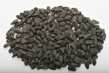  Roasted salted black sunflower seed background