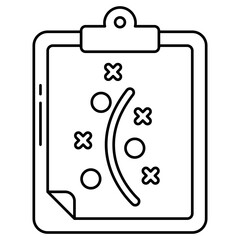 A linear design icon of stratagem