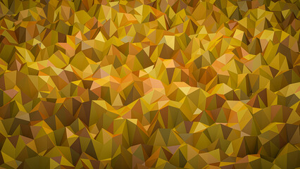 Orange Triangles, Abstract 3D Background/Landscape