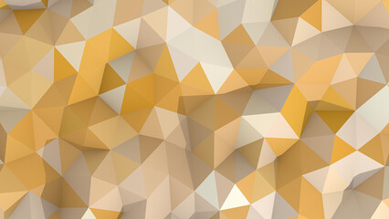 Yellow Triangles, Abstract 3D Background
