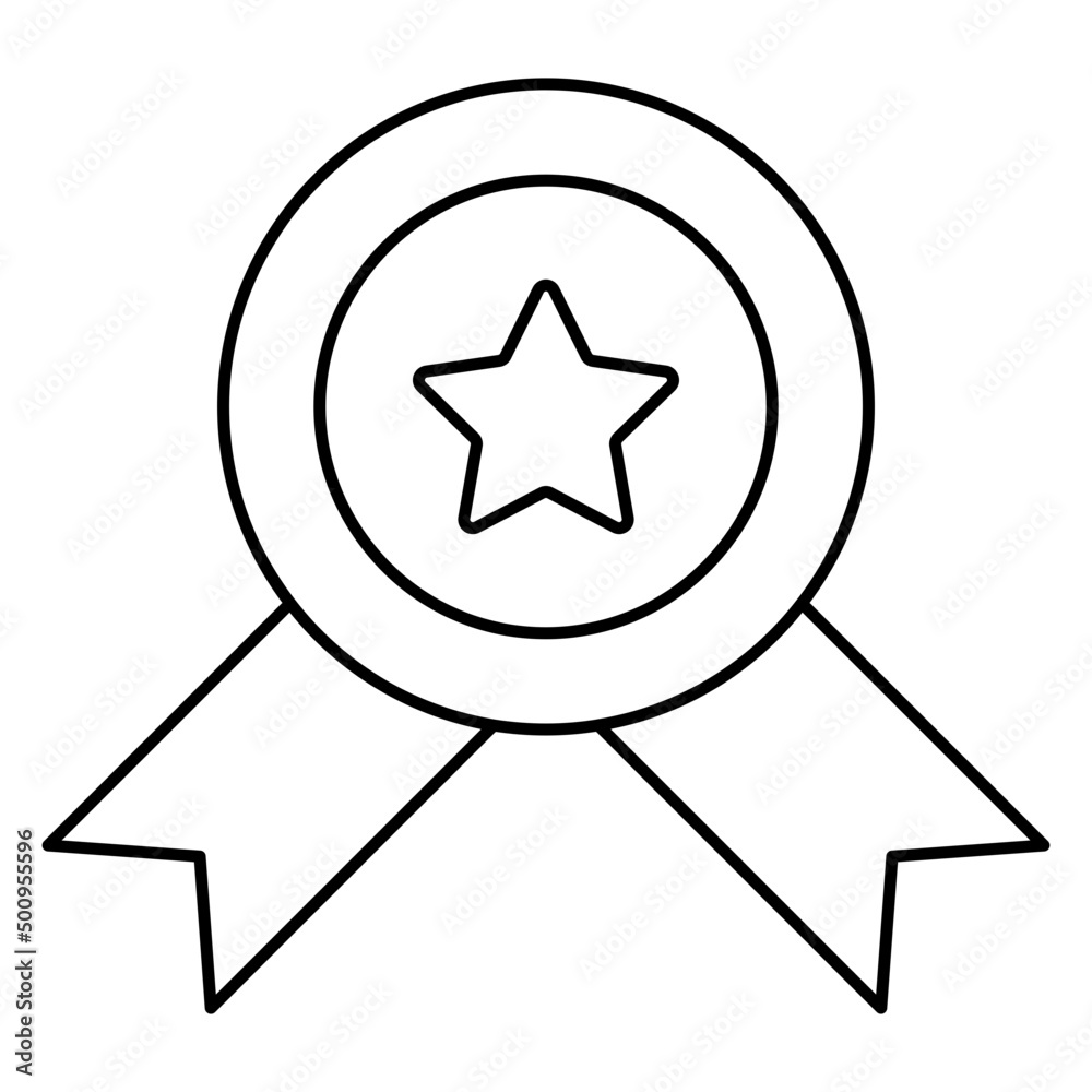 Sticker vector of star badge