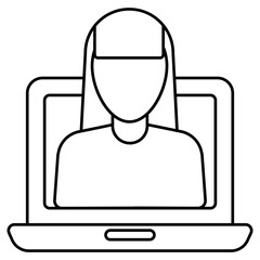 An icon design of video call