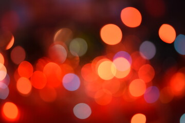 Fototapeta premium Colorful circles of red light abstract ,background