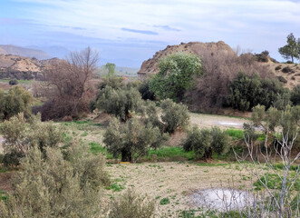 Purullena village in the south of Spain