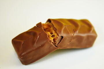 chocolate bar with walnut cream