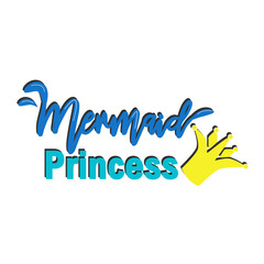 Quote about mermaids and mermaid tail with splashes. Inspirational quote about the sea. Mythical creatures