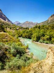 River in the mountains of Tajikistan