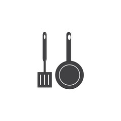 Kitchen equipment logo icon design Free Vector