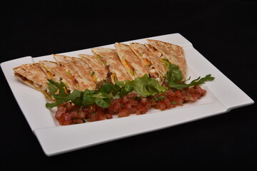 Mexican Chicken Quesadilla Recipe  with Tomato and 