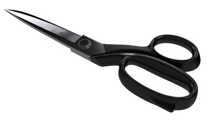 A beautiful 3d illustration with scissors on a white background.