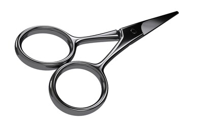 A beautiful 3d illustration with scissors on a white background.
