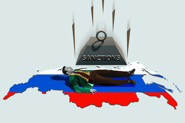 The collapse of the russian economy under the weight of sanctions.