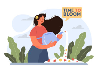 Motivational and life-coaching illustrations. Inspiring motivational quotes